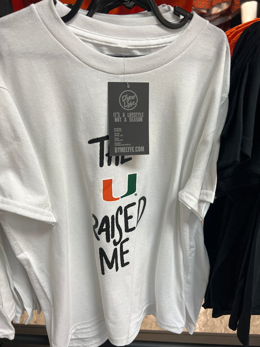 Miami Hurricanes Youth The U Raised Me Tee