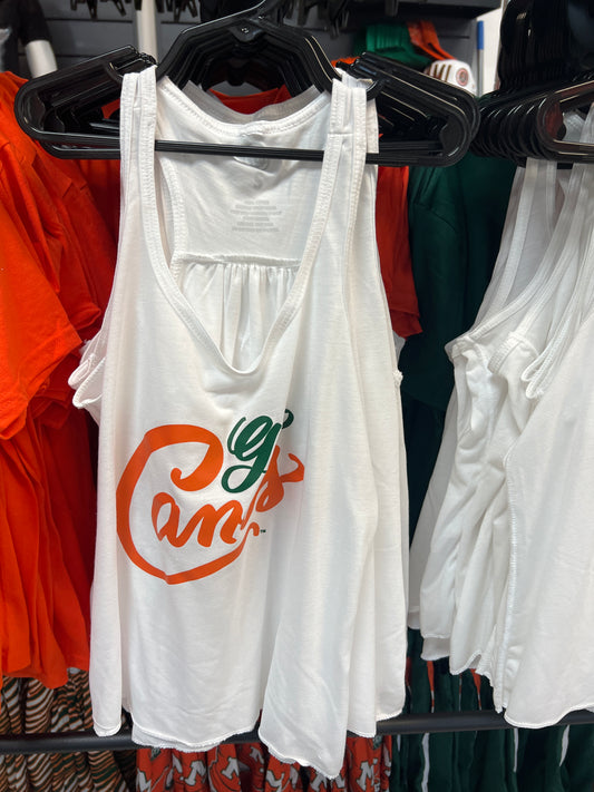 Miami Hurricanes Youth Girl's Go Canes Tank