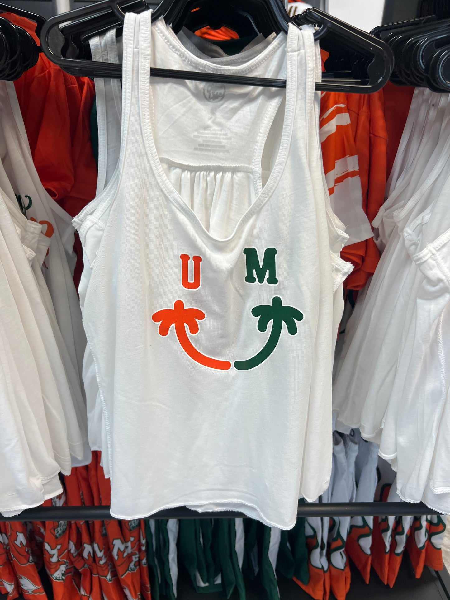 Miami Hurricanes Youth Girls Palm Smile Tank