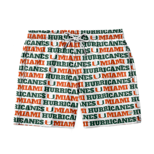Miami Hurricanes Men’s Team Set Trunks