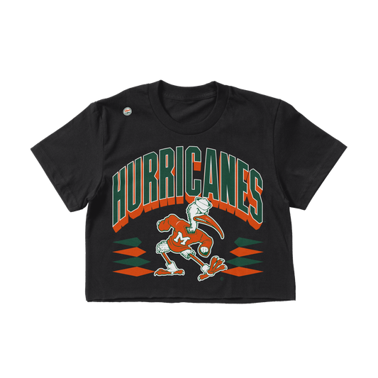 Miami Hurricanes Women's Retro Crop