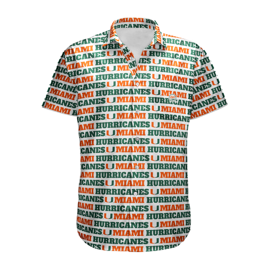 Miami Hurricanes Men’s Team Set Button Up